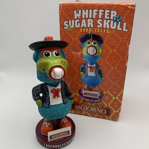 Wisconsin Timber Rattlers Bobblehead Whiffer Sugar Skull 2020 Cascabeles Night - Picture 1 of 16
